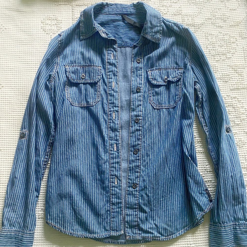 Seven7 stripped shirt